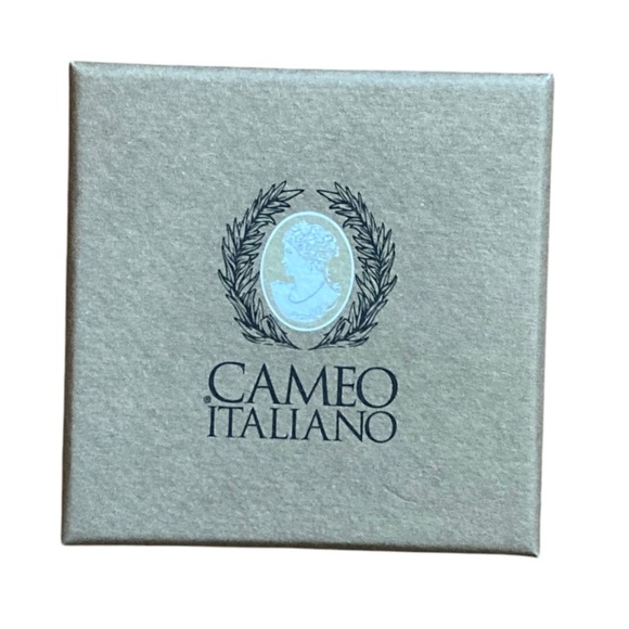 Cameo Italiano Floral Carved Cameo Necklace NWT Made in Italy - Picture 6 of 9